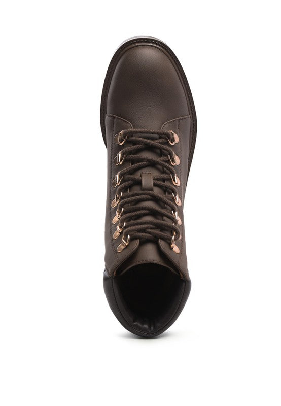 SHIRLY SOFT LEATHER LACE-UP BOOTS - Tigbul's Variety Fashion Shop