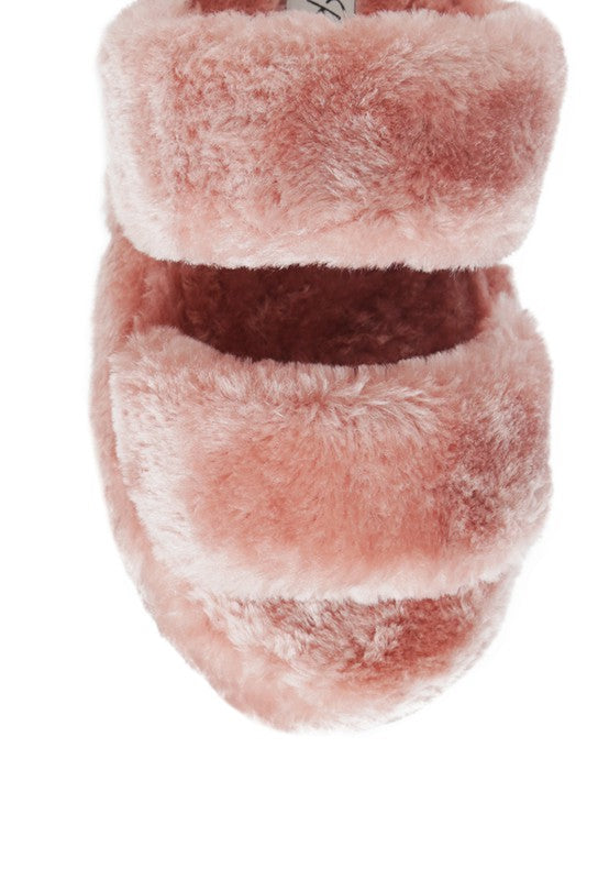 SMOOTHIE FUR SLIP-ON FLATS - Tigbul's Variety Fashion Shop