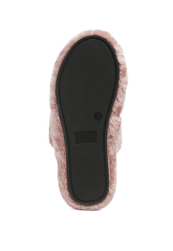 SMOOTHIE FUR SLIP-ON FLATS - Tigbul's Variety Fashion Shop