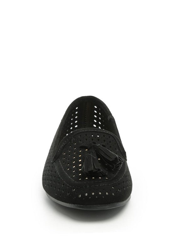 FEET NEST PERFORATED MICROFIBER LOAFER - Tigbul's Variety Fashion Shop
