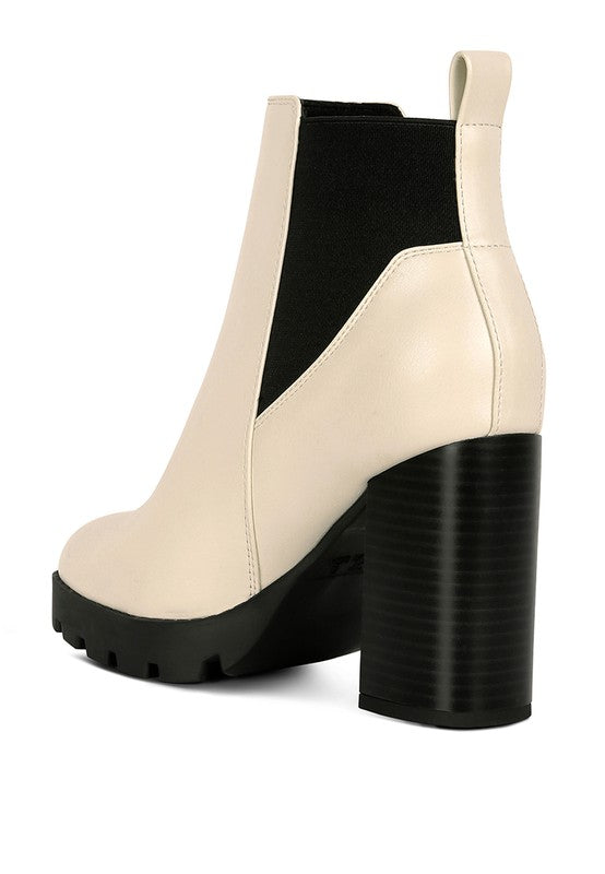 High Block Heel Chelsea Boots - Tigbul's Variety Fashion Shop