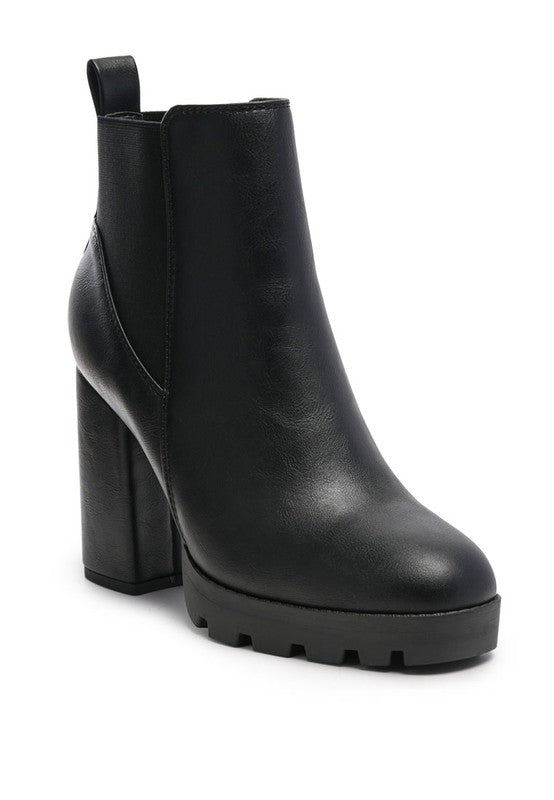 High Block Heel Chelsea Boots - Tigbul's Variety Fashion Shop