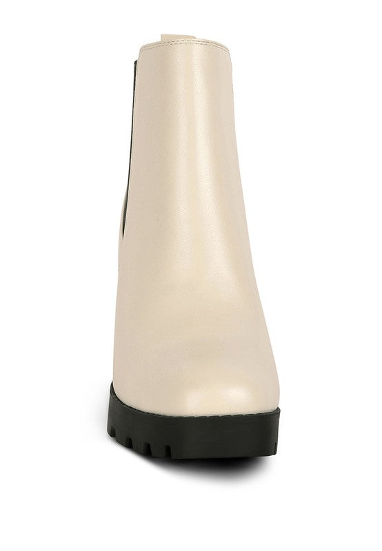 High Block Heel Chelsea Boots - Tigbul's Variety Fashion Shop