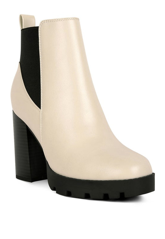 High Block Heel Chelsea Boots - Tigbul's Variety Fashion Shop