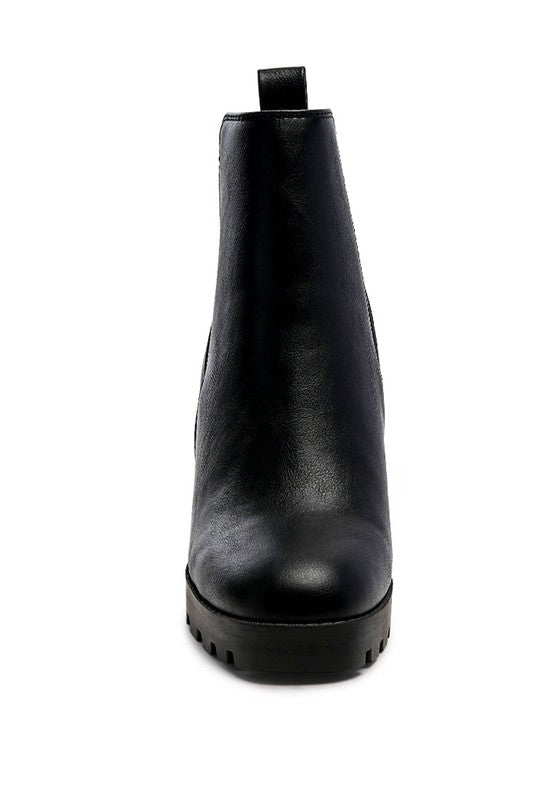 High Block Heel Chelsea Boots - Tigbul's Variety Fashion Shop