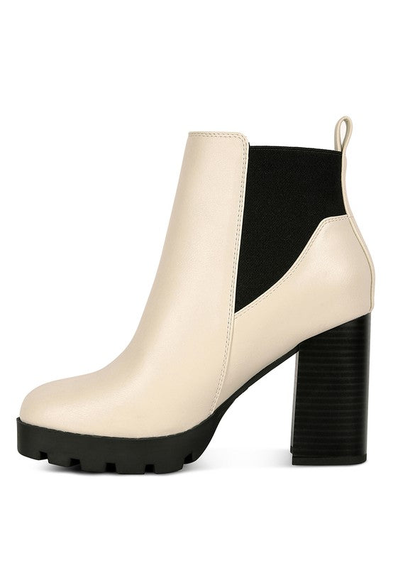 High Block Heel Chelsea Boots - Tigbul's Variety Fashion Shop