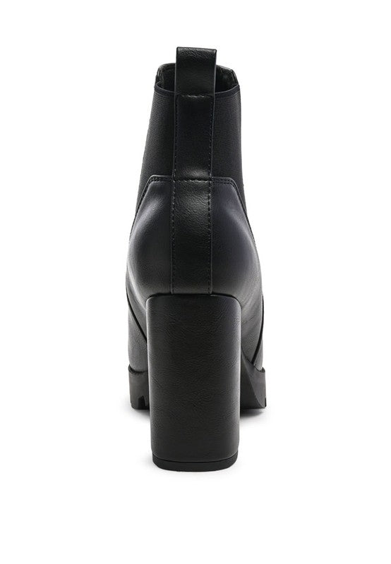 High Block Heel Chelsea Boots - Tigbul's Variety Fashion Shop