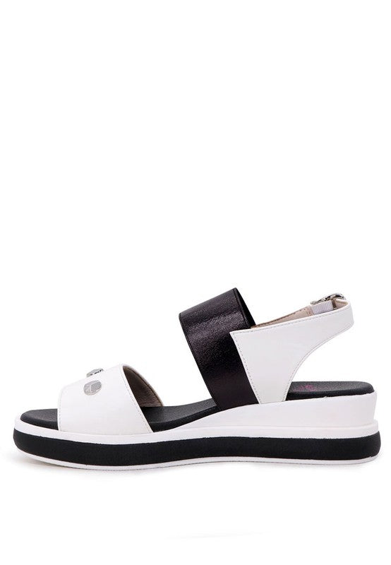 LAYLA STUDDED WEDGE SANDALS - Tigbul's Variety Fashion Shop