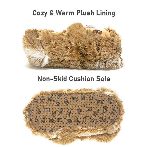 Sloth Hugs - Womens Fluffy House Slippers Shoes - Tigbul's Variety Fashion Shop