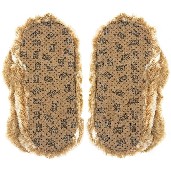 Sloth Hugs - Womens Fluffy House Slippers Shoes - Tigbul's Variety Fashion Shop