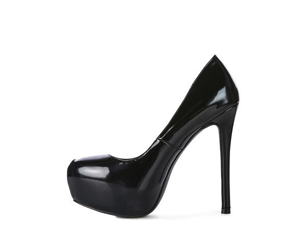 PISMIS Patent PU High Heeled Stiletto Sandal - Tigbul's Variety Fashion Shop