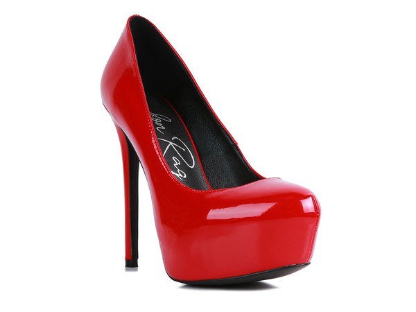 PISMIS Patent PU High Heeled Stiletto Sandal - Tigbul's Variety Fashion Shop