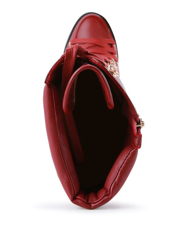 Size US 5 Burgundy Magnolia Boot - Tigbul's Variety Fashion Shop