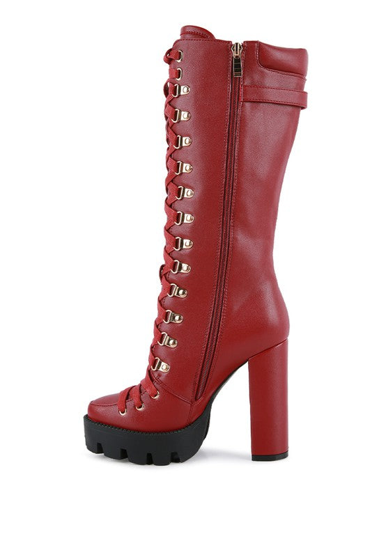 Size US 5 Burgundy Magnolia Boot - Tigbul's Variety Fashion Shop