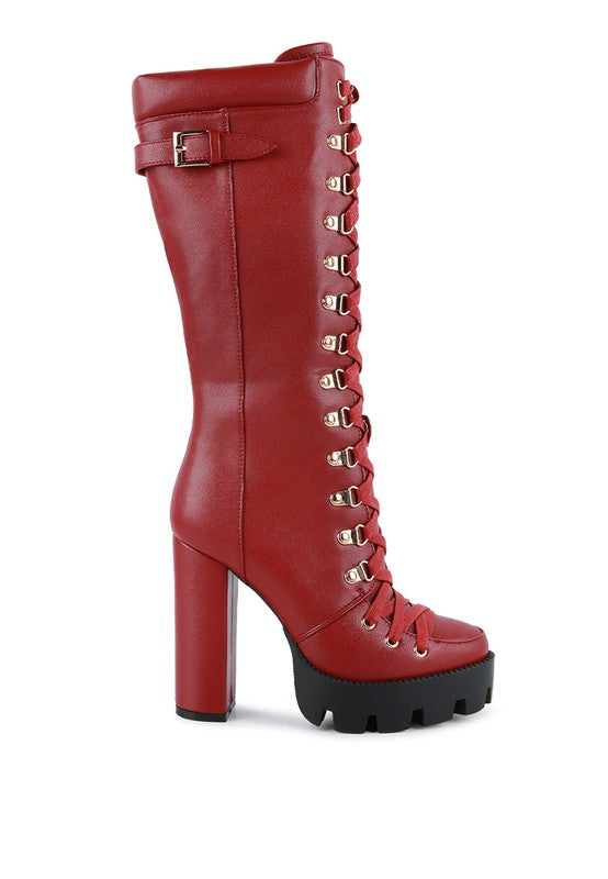 Size US 5 Burgundy Magnolia Boot - Tigbul's Variety Fashion Shop