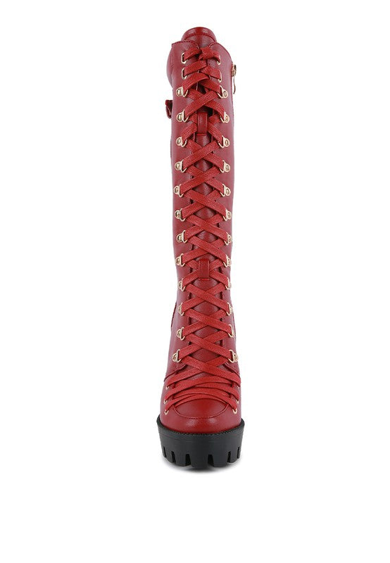 Size US 5 Burgundy Magnolia Boot - Tigbul's Variety Fashion Shop