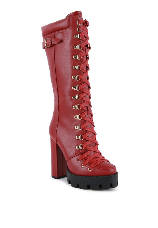 Size US 5 Burgundy Magnolia Boot - Tigbul's Variety Fashion Shop