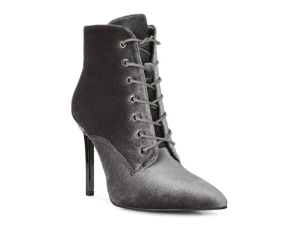 BORNSTA Velvet High Heeled Velvet Boots - Tigbul's Variety Fashion Shop