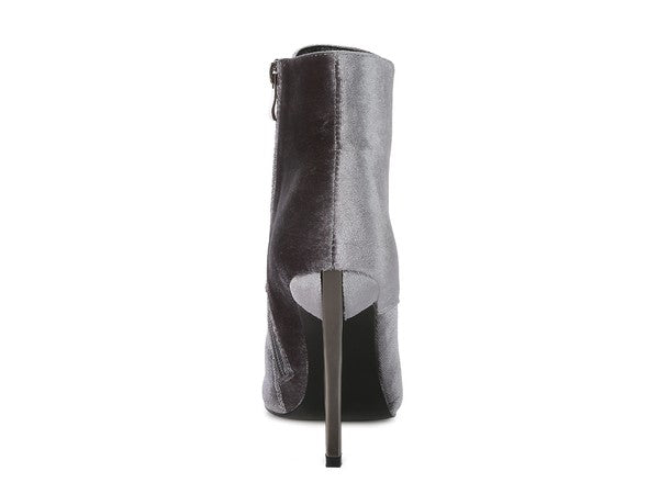BORNSTA Velvet High Heeled Velvet Boots - Tigbul's Variety Fashion Shop