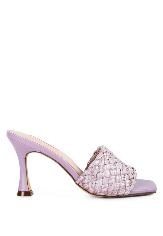 Ny Tour Braided Strap Heeled Sandals - Tigbul's Variety Fashion Shop