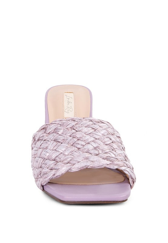 Ny Tour Braided Strap Heeled Sandals - Tigbul's Variety Fashion Shop