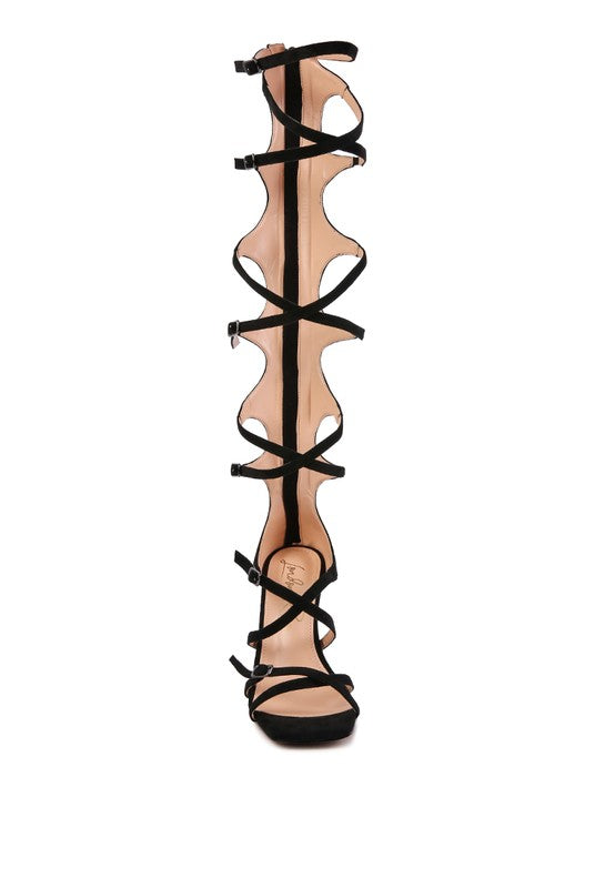 London Rag Gossip Strappy Stiletto Heels - Tigbul's Variety Fashion Shop