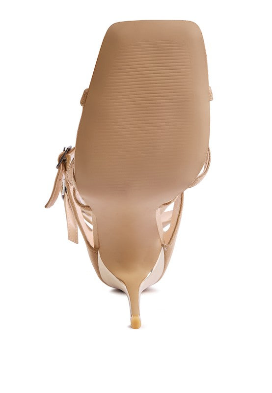 London Rag Gossip Strappy Stiletto Heels - Tigbul's Variety Fashion Shop