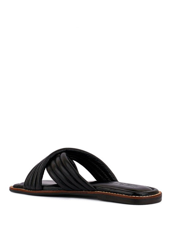 EURA Quilted Leather Flats - Tigbul's Variety Fashion Shop
