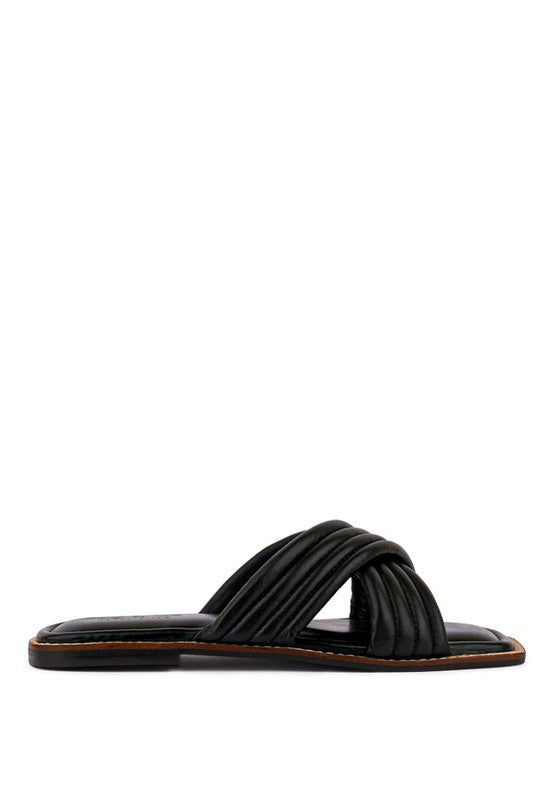 EURA Quilted Leather Flats - Tigbul's Variety Fashion Shop
