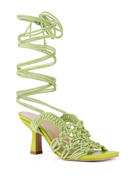 BEROE Braided Handcrafted Lace Up Sandal - Tigbul's Variety Fashion Shop