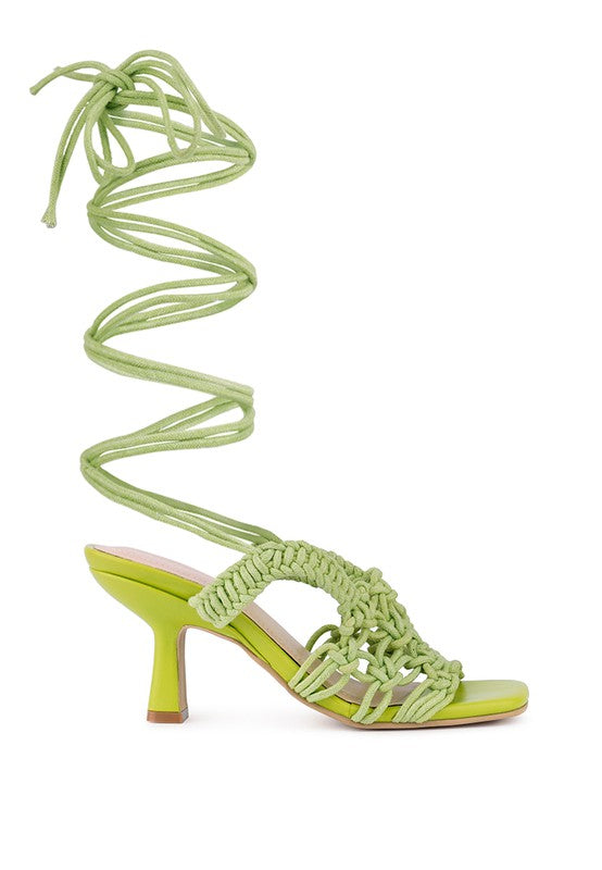 BEROE Braided Handcrafted Lace Up Sandal - Tigbul's Variety Fashion Shop