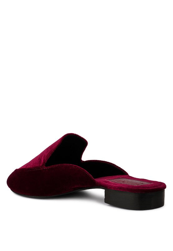 BATISTE Velvet Handcrafted Mules - Tigbul's Variety Fashion Shop