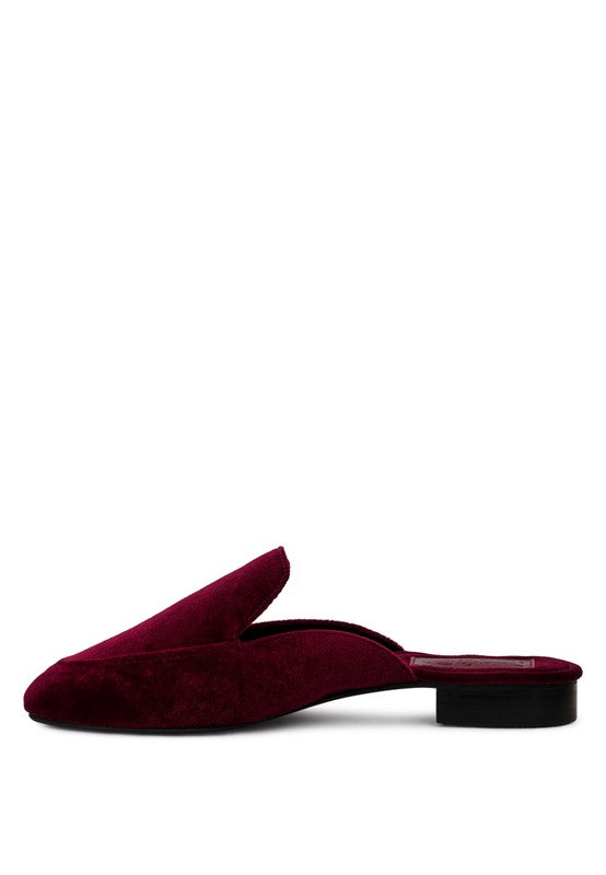 BATISTE Velvet Handcrafted Mules - Tigbul's Variety Fashion Shop