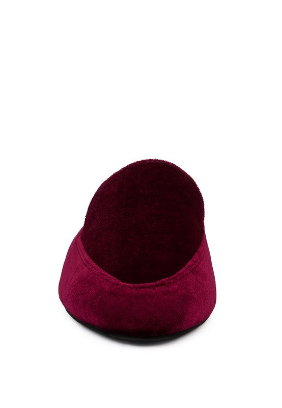 BATISTE Velvet Handcrafted Mules - Tigbul's Variety Fashion Shop