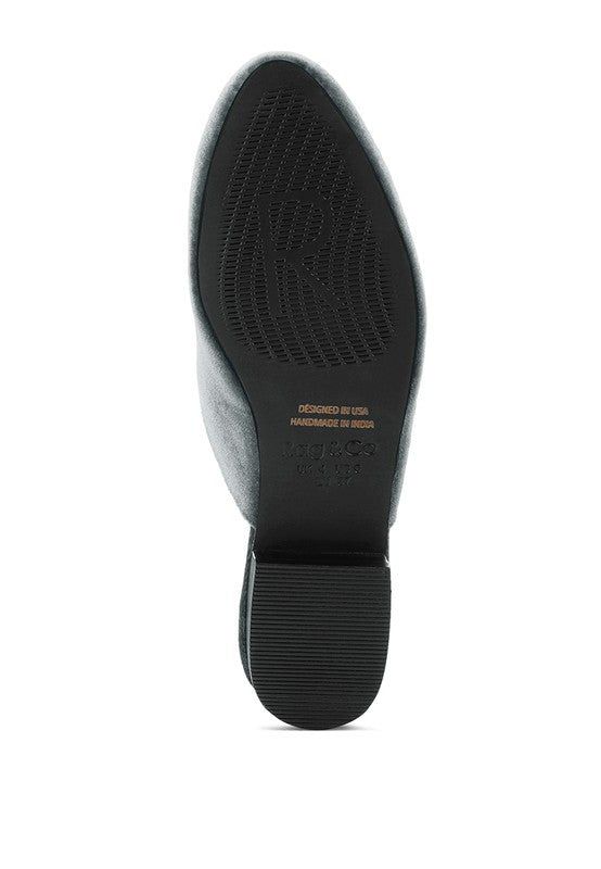 BATISTE Velvet Handcrafted Mules - Tigbul's Variety Fashion Shop