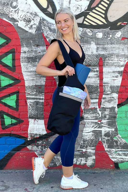 Yoga Mat Tote Bag with Large Side Pockets - Tigbul's Variety Fashion Shop