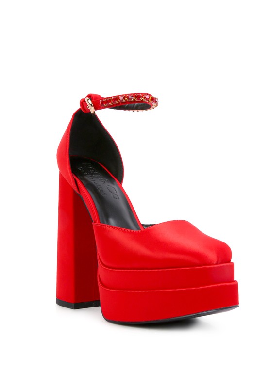 Martini Sky High Platform Sandals - Tigbul's Variety Fashion Shop