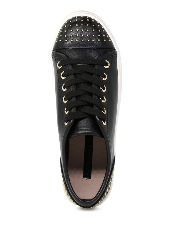 Studded Everday Casual Sneakers - Tigbul's Variety Fashion Shop