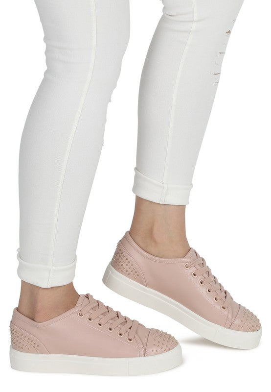 Studded Everday Casual Sneakers - Tigbul's Variety Fashion Shop