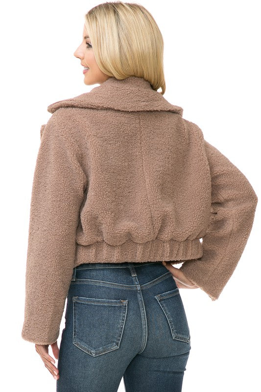 Women's Faux Fur Jacket - Tigbul's Variety Fashion Shop
