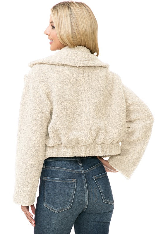 Women's Faux Fur Jacket - Tigbul's Variety Fashion Shop