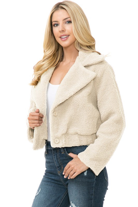 Women's Faux Fur Jacket - Tigbul's Variety Fashion Shop