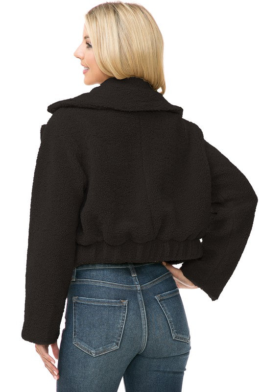 Women's Faux Fur Jacket - Tigbul's Variety Fashion Shop