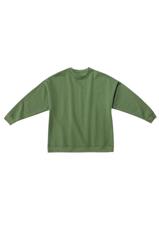 Printed Oversized Sweatshirt - Tigbul's Variety Fashion Shop