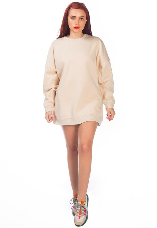 Printed Oversized Sweatshirt - Tigbul's Variety Fashion Shop