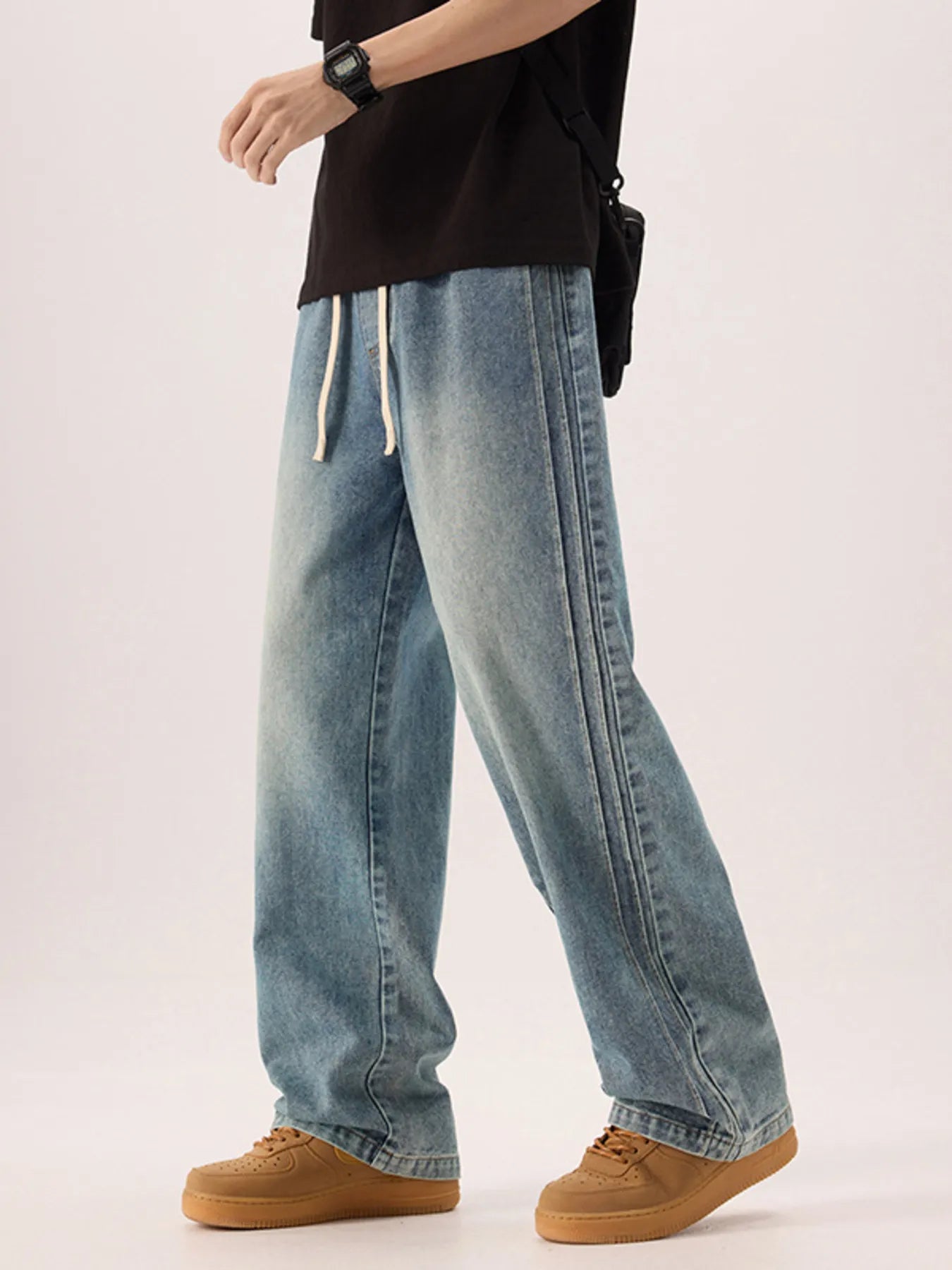 Men's Plus Size Wide Leg Jeans - Tigbul's Variety Fashion Shop