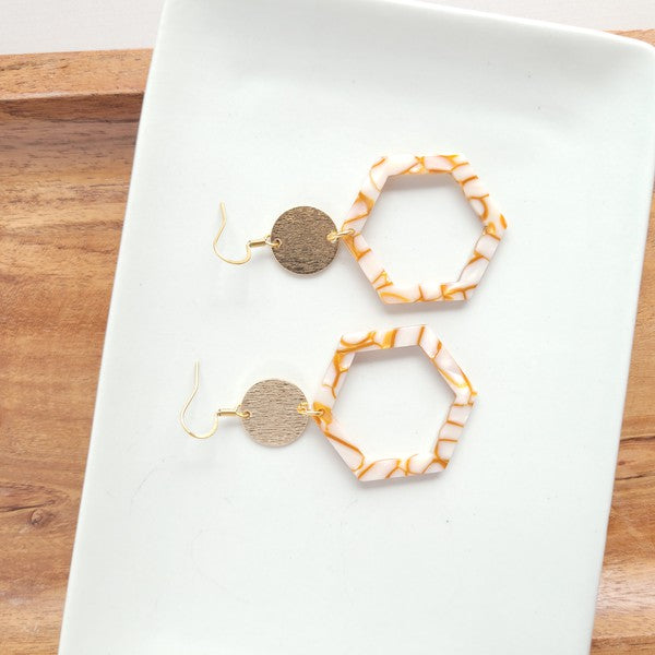 Lennox Earrings - Pumpkin Spice - Tigbul's Variety Fashion Shop