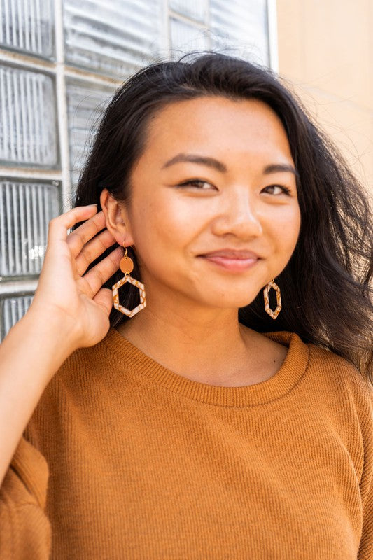Lennox Earrings - Pumpkin Spice - Tigbul's Variety Fashion Shop