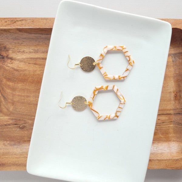 Lennox Earrings - Pumpkin Spice - Tigbul's Variety Fashion Shop