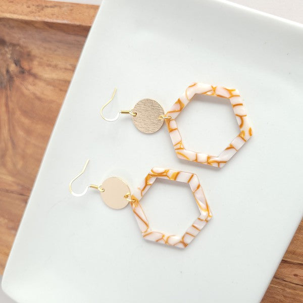 Lennox Earrings - Pumpkin Spice - Tigbul's Variety Fashion Shop